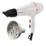 Powertec TR-501 Profesyonel Fön Makinesi [Beyaz] + Vigo Başlık
